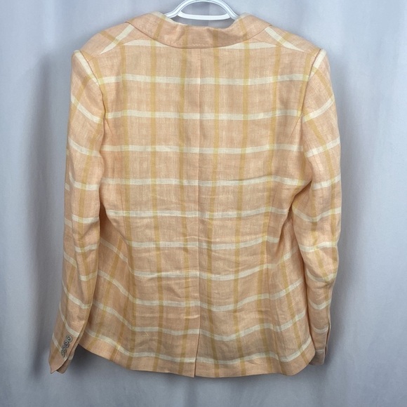 Brooks Brothers Pink Plaid Blazer 100% Linen/Flax Spring 2019 Collection - 16 - Picture 8 of 16